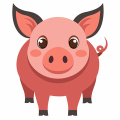 Fototapeta premium pig cartoon illustration