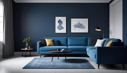 Illustration of the living room interior