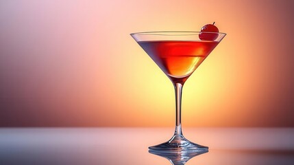 chic martini glass filled with a cosmopolitan cocktail elegantly displayed against a pristine white background highlighting the sophistication and allure of classic cocktail culture