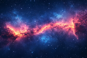 Obraz premium Universe galaxy background, space stars wallpaper art
