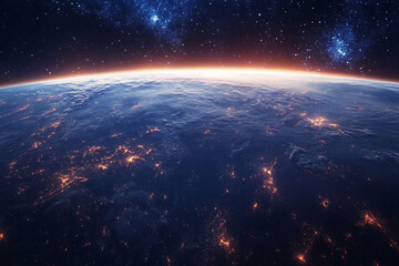 Universe galaxy background, space stars wallpaper art