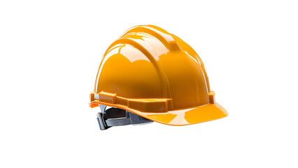 yellow hard hat isolated on white