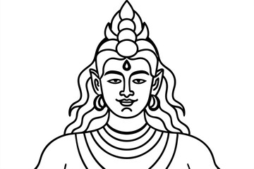 black and white illustration of a person