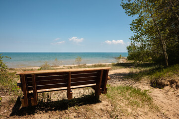 Overlooking Lake Michigan in Harrington Beach State Park, Belgium, Wisconsin