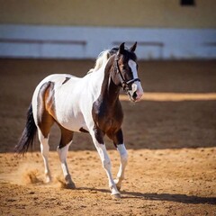 Obraz premium horse in the desert