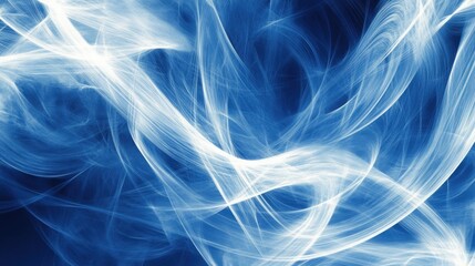 Fototapeta premium Ethereal blue smoke abstract background