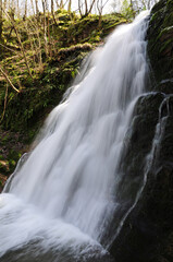 Obraz premium Nuzhetiye Waterfall in Kocaeli, Turkey. 