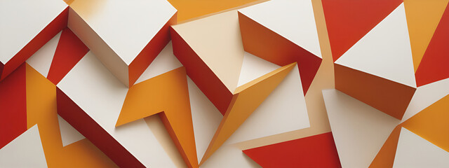 Fototapeta premium illustrazione con elementi surreali a tema geometrico astratto