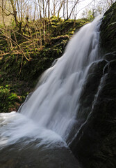 Nuzhetiye Waterfall in Kocaeli, Turkey.
