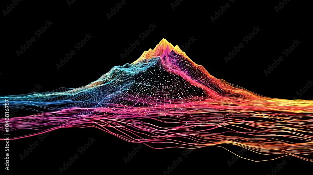 Poster abstract technology background of a data connection speed line