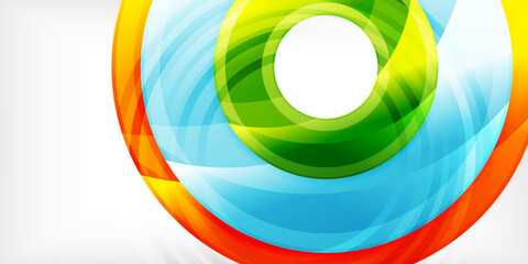 Obraz premium Circles, round elements, ring shapes premium background. Vector Illustration For Wallpaper, Banner, Background, Card, Book Illustration, landing page