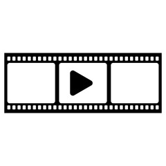 Film Strip Icon, Simple Icon Vector Design, best used for presentation, application, web and banner