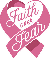 Breast Cancer T-shirt Design, Breast Cancer Awareness, Inspirational Breast Cancer Survivor T-Shirt, Hope and Strength Pink Ribbon, Support Breast Cancer Fighters, Faith Over Fear, Warrior Woman.