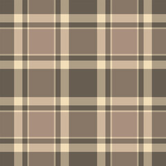 Repeating plaid pattern background, scotland fabric check textile. Trim seamless texture vector tartan in pastel and light colors.