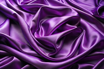 Obraz premium Purple satin wave texture background with forced perspective