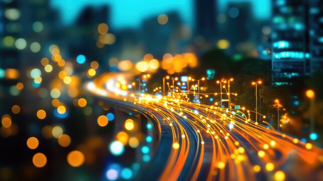 Business networking connection concept and Wi-Fi in city. Technology communication, The wireless communication , High Speed Internet , Optical fiber , Background blur building in the capital 