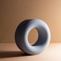 a contemporary art sculpture that embraces minimalism with simple, abstract forms. Use a plain...