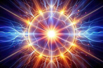 Radiant energy source reflecting in water