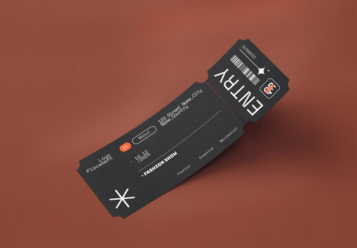 Fashion Show Ticket Template