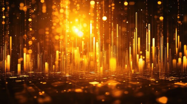 Stock market or forex trading graph and candlestick chart suitable for financial investment concept. Economy trends background for business idea and all art work design. Abstract finance background 