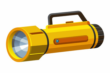 A portable torch icon in isometric design