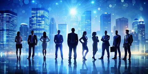 people, business, silhouette, businessman, team, group, teamwork, crowd, men, vector, success, office, woman, work, worker, meeting, city, illustration, businesswoman, person, suit, world, communicati