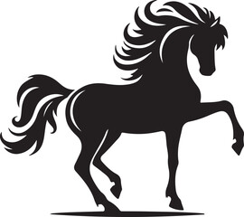 Obraz premium Silhouette of Horse on white background eps 10