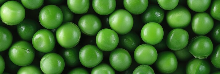 Fresh Green Peas Arrangement on White, Close-Up Macro Shot