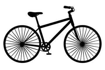 Bicycle vector silhouette