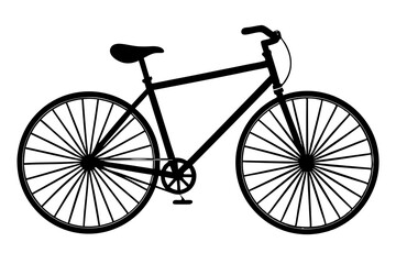 Bicycle vector silhouette