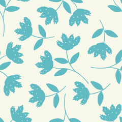 cute small flower seamless pattern on background