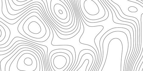 Black and white contours topography stylized wavy concentric pattern height lines map, seamless topographic patterns contour isolated geographic mountain relief trendy modern background and texture.