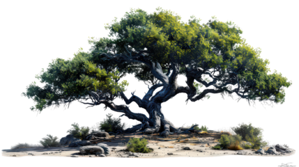 A large tree with a lot of branches and leaves