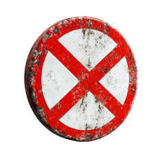 Fototapeta premium Do not enter sign isolated PNG transparent background.