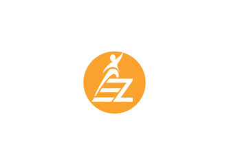 letter EZ logo design Initial vector Custom brand logo template