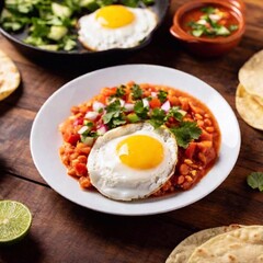 mexican food : fried rice with chicken
