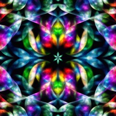 Fototapeta premium colorful fractal flower pattern, artwork for creative graphic design