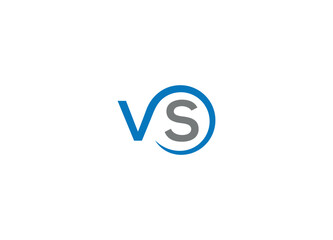 Obraz premium Letter VS logo design Initial vector Custom brand logo template
