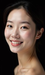 Fototapeta premium Beautiful portrait Asian Korean woman makeup of cosmetic