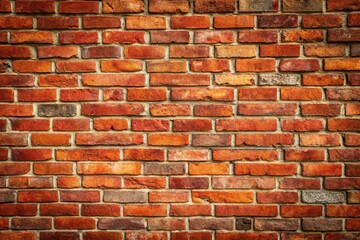 Obraz premium Red brick wall with deposits and stone texture reflected in background