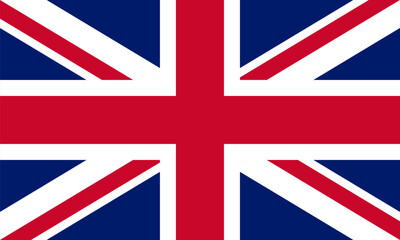 Official flag of Great Britain, United Kingdom. UK national flag. Vector illustration