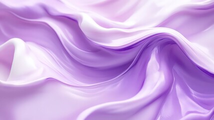 Fototapeta premium Abstract background of purple and white swirls of creamy lotion.
