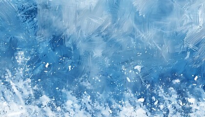 Fototapeta premium Abstract blue watercolor background with white spots. Watercolor background.