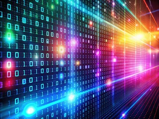 Imagine a sleek binary code background tailored for technology, programming, and cybersecurity themes, showcasing the future of digital innovation and the interconnectedness of modern communication.