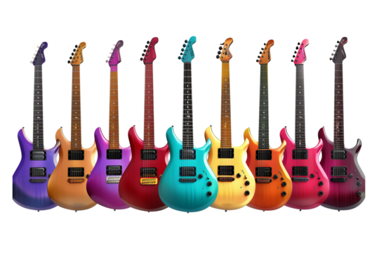 Electric Guitars Collection: A Spectrum of Sound and Color