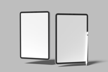 tablet screen blank mockup