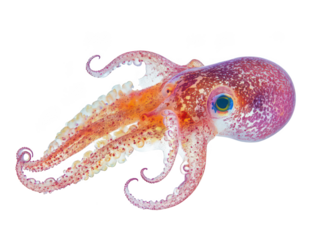 Colorful octopus with vibrant tentacles showcased in a captivating underwater display.