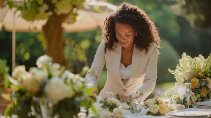 Wedding Planner Ensuring Perfect Outdoor Venue Arrangements for a Memorable Celebration