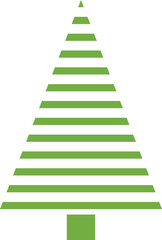 Fototapeta premium Christmas tree icon. Christmas green tree illustration with star. Christmas tree vector illustration, Tree vector art, xmas tree silhouette, Christmas vector icon.
