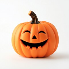 Fototapeta premium Set of halloween silhouettes and character. halloween pumpkin. Halloween background with Evil Pumpkin. Vector illustration. Isolated on background.